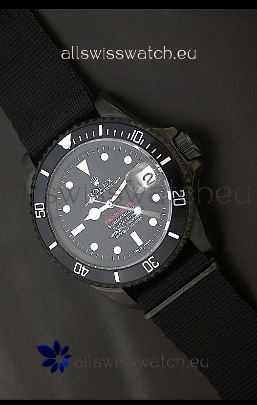 Rolex Submariner Pro Hunter Swiss Watch in Ceramic Bezel