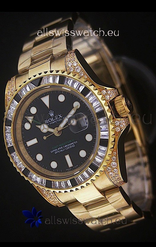 Rolex GMT Master II Swiss Replica Gold Watch
