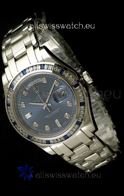 Rolex Oyster Perpetual Day Date Japanese Automatic Watch in Midnite Blue Dial