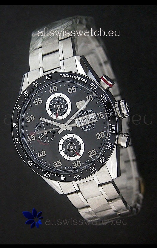 Tag Heuer Carrera Tachymeter Swiss Chronograph Watch