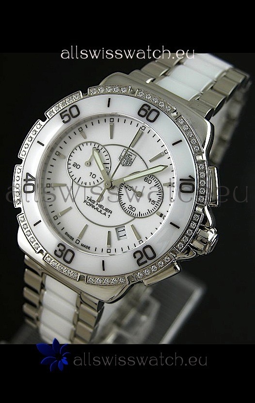 Tag Heuer Formula 1 Chronograph Swiss Replica Ceramic Ladies Watch