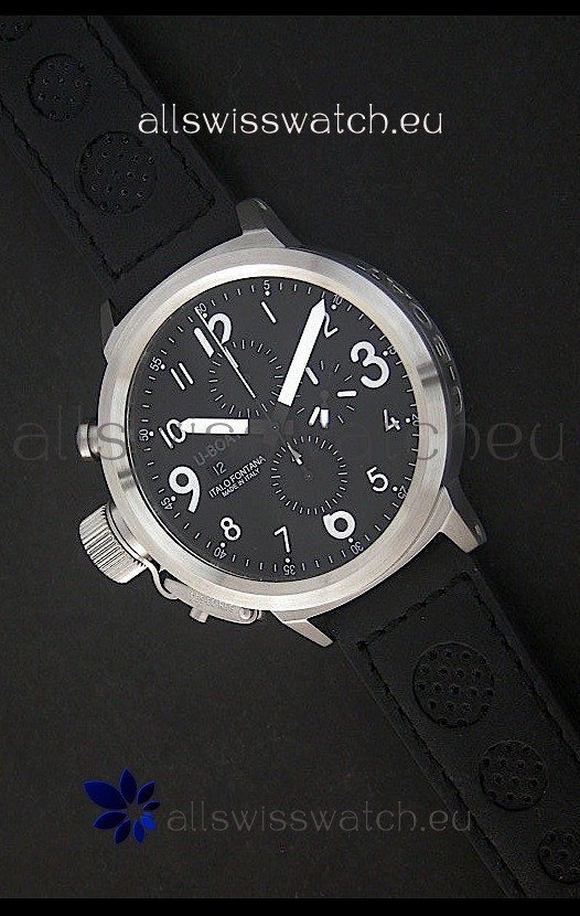 U-Boat Flightdeck Watch in Black Dial