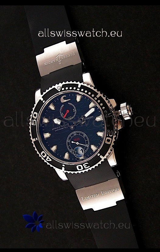 Ulysse Nardin Maxi Marine Diver Swiss Watch in Black Dial