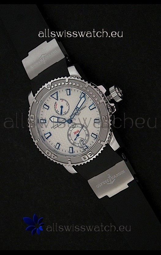 Ulysse Nardin Maxi Marine Diver Swiss Watch in White Dial