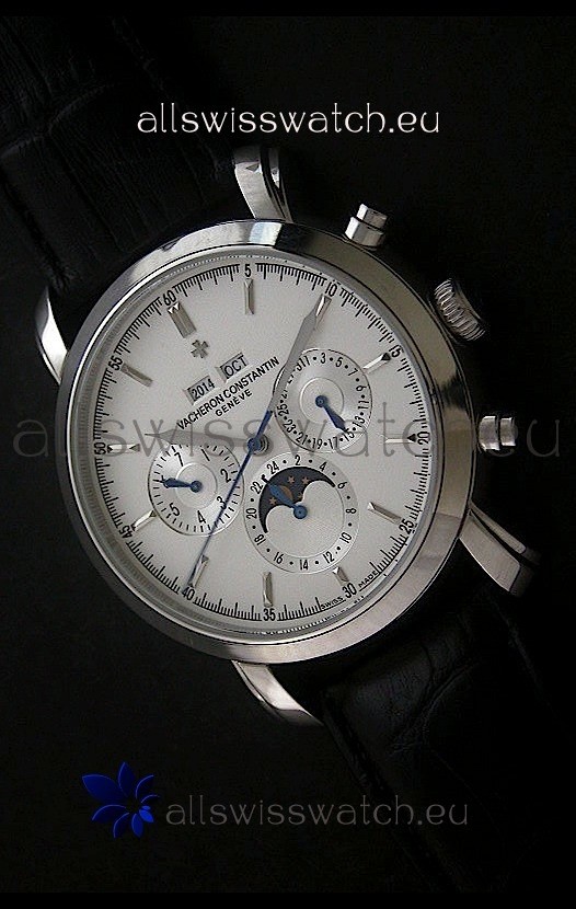 Vacheron Constantin Perpetual Calendar Japanese Watch in Silver Dial