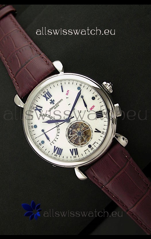 Vacheron Constantin Reserve Tourbillon Japanese Replica Watch in White Dial
