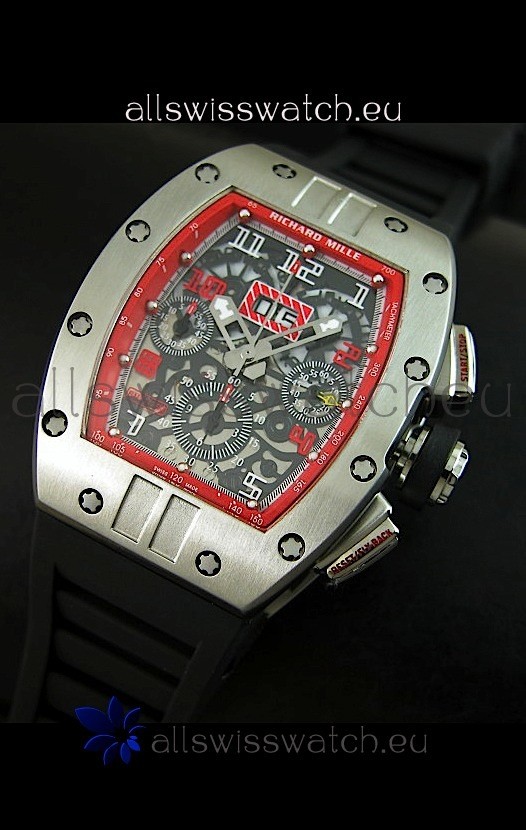 Richard Mille RM011 Filipe Massa Titanium Swiss Replica Watch