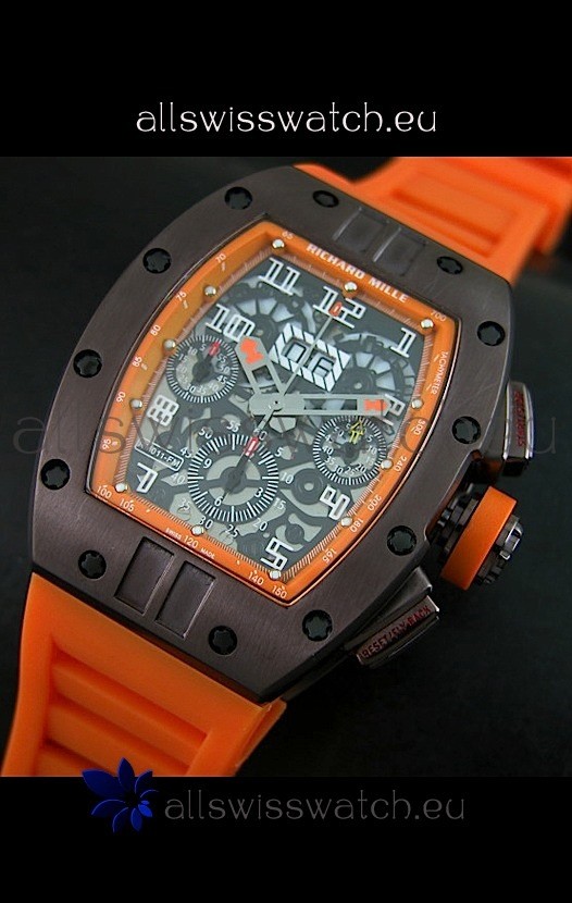 Richard Mille RM011 Filipe Massa PVD Casing Edition Swiss Replica Watch