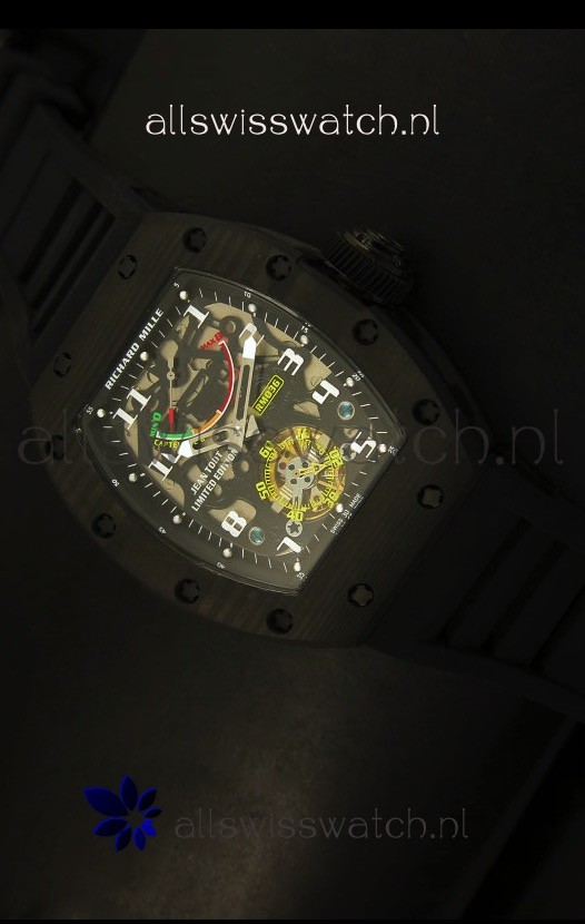 Richard Mille RM036 Jean Todt Forged Carbon Bezel Titanium Watch - All Black Edition