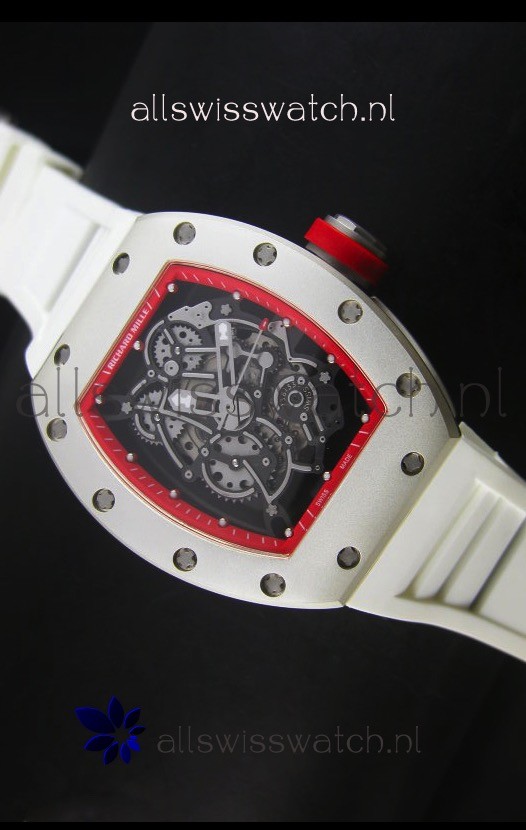 Richard Mille RM055 Bubba Watson Swiss Replica Watch in White