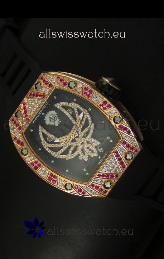 Richard Mille RM051 Tourbillon Swiss Watch in Pink Gold Case