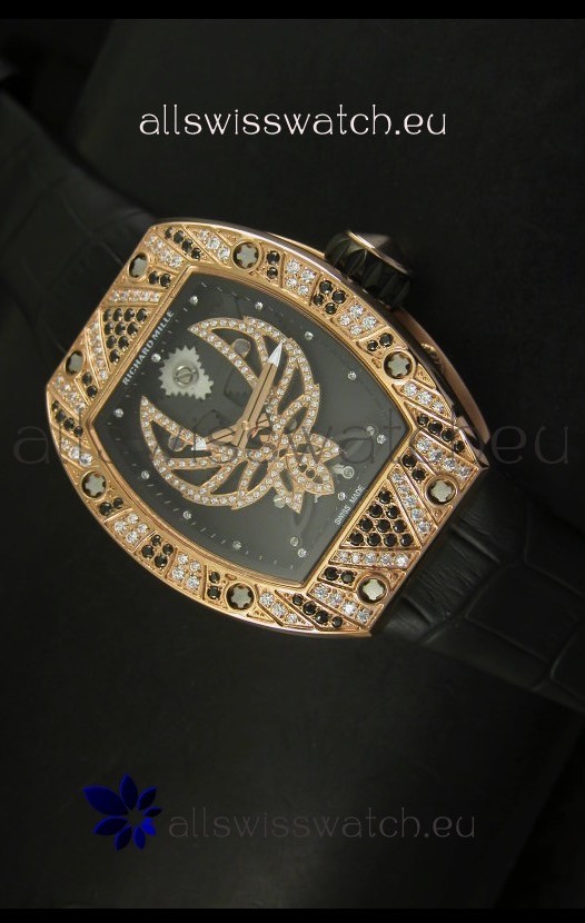 Richard Mille RM051 Tourbillon Swiss Watch in Pink Gold Case