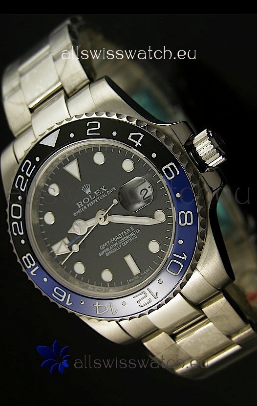 Rolex GMT Masters II Swiss Replica Watch - 1:1 Mirror Replica 