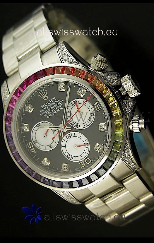Rolex Replica Daytona Cosmograph Swiss Replica Watch - Sapphires Bezel