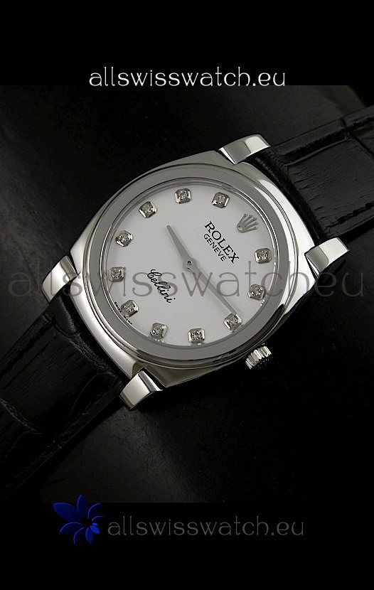 Rolex Cellini Japanese Replica Watch with Diamond Hour Markers