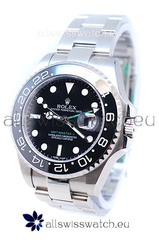 Rolex GMT Masters II 2011 Edition Replica Watch in Black Bezel
