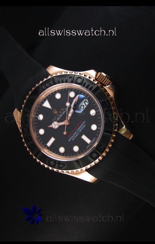Rolex Yacht-Master 40 Oyster 40MM Watch in Everose Gold Swiss Watch 