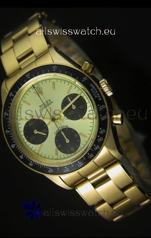 Rolex Daytona 6263 Cosmograph Metallic Dial in Gold Case