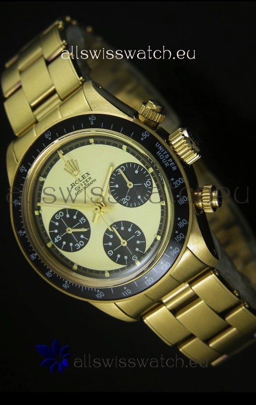 Rolex Daytona 6263 Cosmograph White Dial in Gold Case