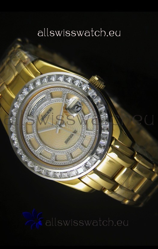 Rolex Day Date Swiss Watch in Rose Gold Case