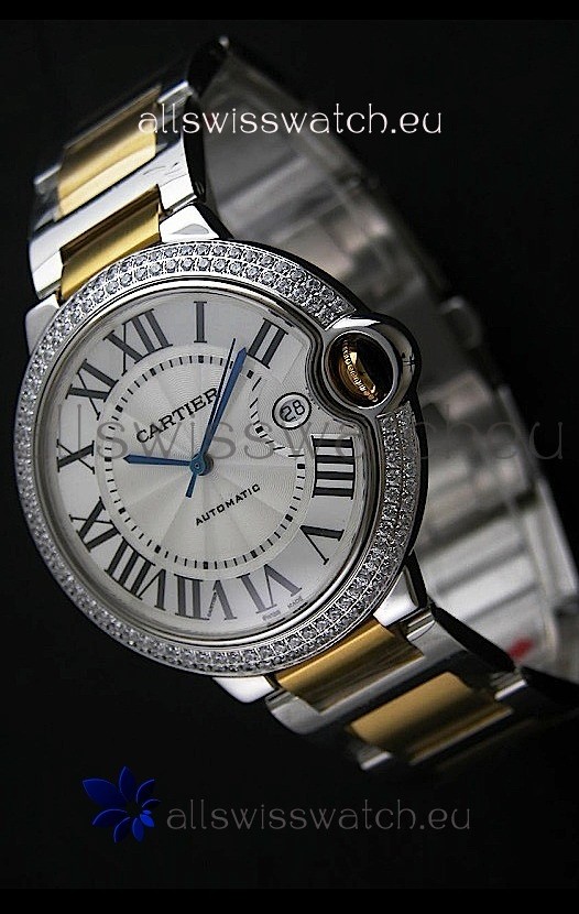 Cartier Ballon Bleu Swiss Replica Automatic Watch in White Dial
