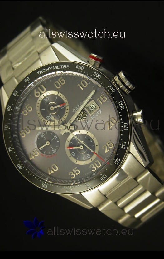 Tag Heuer Carrera Calibre 1887 Grey Dial Watch - 1:1 Mirror Replica 