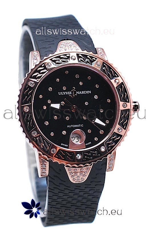 Ulysse Nardin Diver Starry Night Pink Gold Watch