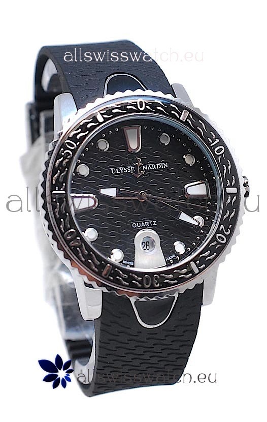 Ulysse Nardin Lady Diver Starry Night Replica Watch in Black Dial