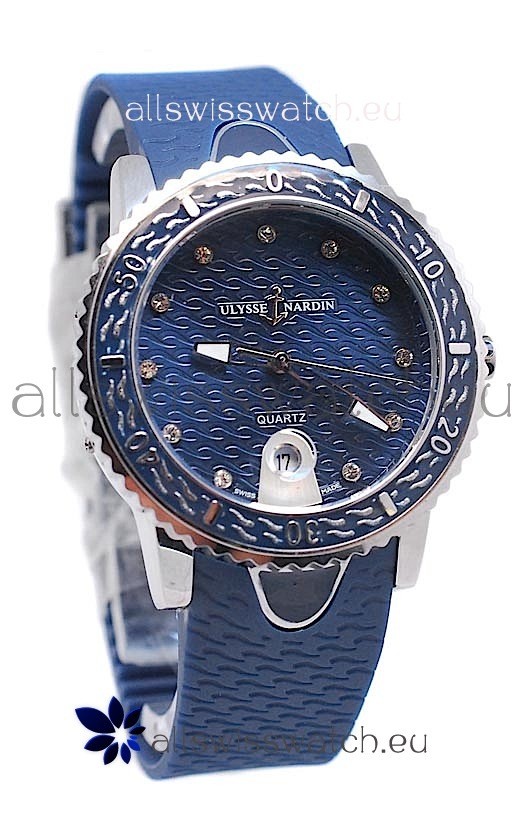 Ulysse Nardin Lady Diver Starry Night Replica Watch in Dark Blue Dial