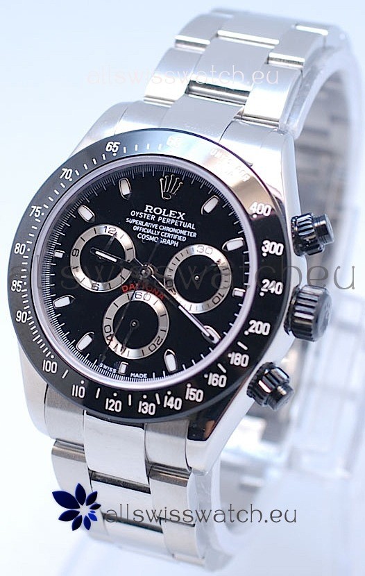 Rolex Project X Daytona Limited Edition Series II Cosmograph MonoBloc Cerachrom Swiss Watch in Black Face