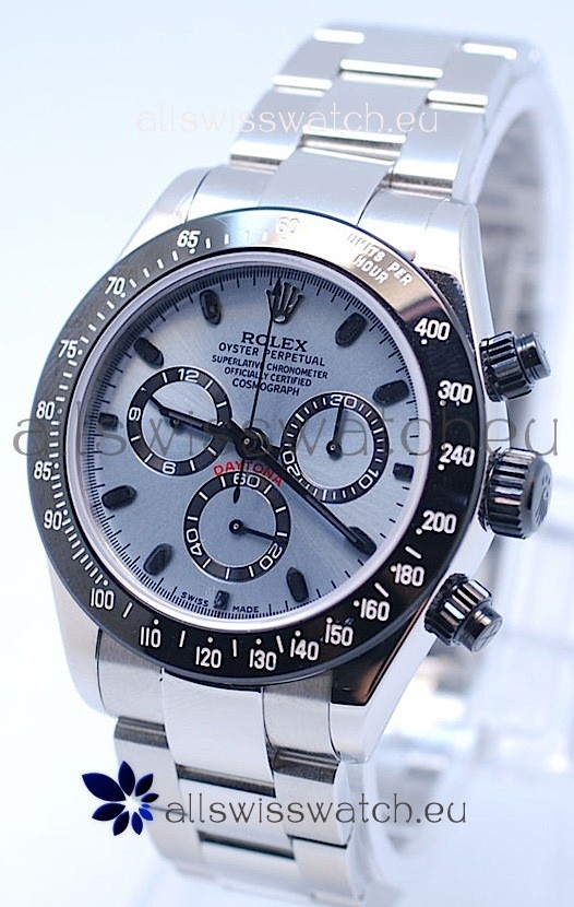 Rolex Project X Daytona Limited Edition Series II Cosmograph MonoBloc Cerachrom Swiss Watch in Grey Dial