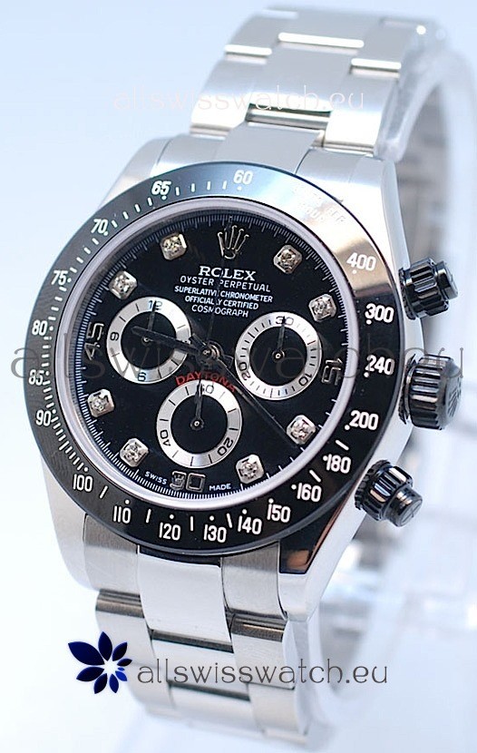 Rolex Project X Daytona Limited Edition Series II Cosmograph MonoBloc Cerachrom Swiss Watch in Diamond Markers