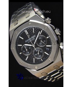 Audemars Piguet Royal Oak Chronograph Black Dial Swiss Quartz Replica Watch - 41MM
