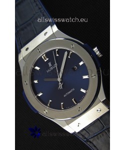 Hublot Classic Fusion Blue Titanium Swiss Replica Watch - 1:1 Mirror Replica