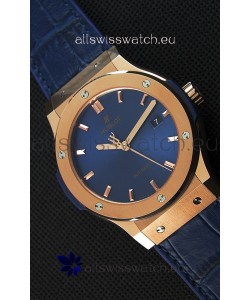 Hublot Classic Fusion Blue King Gold Swiss Replica Watch - 1:1 Mirror Replica