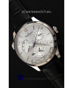 Jaeger LeCoultre Master Geographic Power Reserve Steel Case Steel Dial Swiss Replica Watch 