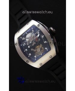Richard Mille RM001 Evolution Tourbillon Swiss Replica Watch with Brushed Steel Case