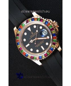 Rolex Yachtmaster 116695 Everose Gold Diamonds 1:1 Ultimate Mirror Replica Watch