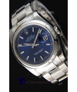 Rolex Datejust 36MM Cal.3135 Movement Swiss Replica Blue Dial Oyster Strap - Ultimate 904L Steel Watch 