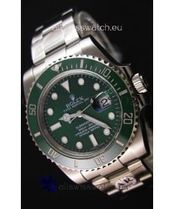 Rolex Submariner Ref#116610LV The Hulk Swiss Replica 1:1 Mirror - Ultimate 904L Steel Watch 