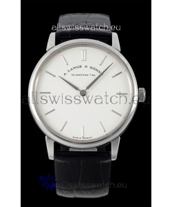 A.Lange & Sohne Saxonia Thin Swiss Replica Watch Steel Case White Dial