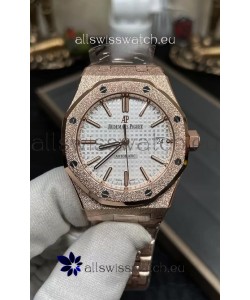 Audemars Piguet Royal Oak 37MM Frosted Casing Watch in 3120 Movement - 1:1 Mirror Replica