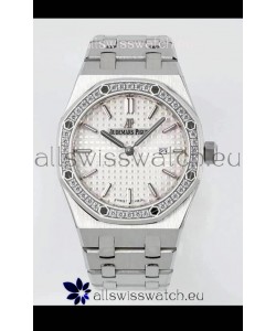 Audemars Piguet Royal Oak 33MM 904L White Black Dial 1:1 Mirror Replica Watch
