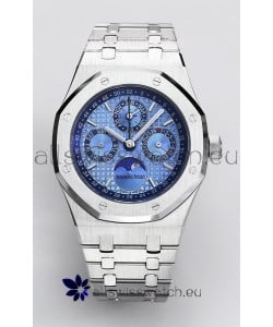 Audemars Piguet Royal Oak Perpetual Calendar Swiss Replica 904L Steel - Light Blue Dial 