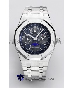 Audemars Piguet Royal Oak Perpetual Calendar Swiss Replica 904L Steel - Navy Blue Dial 