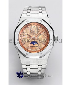 Audemars Piguet Royal Oak Perpetual Calendar Swiss Replica 904L Steel - Champange Dial