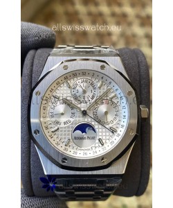Audemars Piguet Royal Oak Perpetual Calendar Swiss Replica 904L Steel in Steel White Dial 