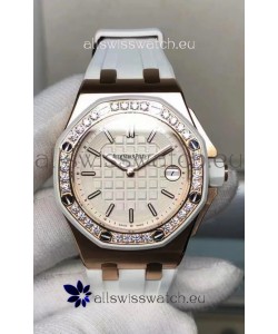 Audemars Piguet Royal Oak Offshore 37MM Swiss Quartz 1:1 Mirror Replica Watch in Rose Gold Casing