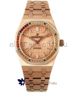 Audemars Piguet Royal Oak 37MM Frosted Casing Watch in 3120 Movement - 1:1 Mirror Replica