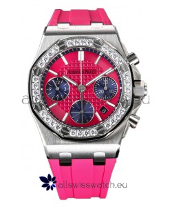 Audemars Piguet Royal Oak Offshore Pink Dial Chronograph 37MM - Swiss Replica Watch 